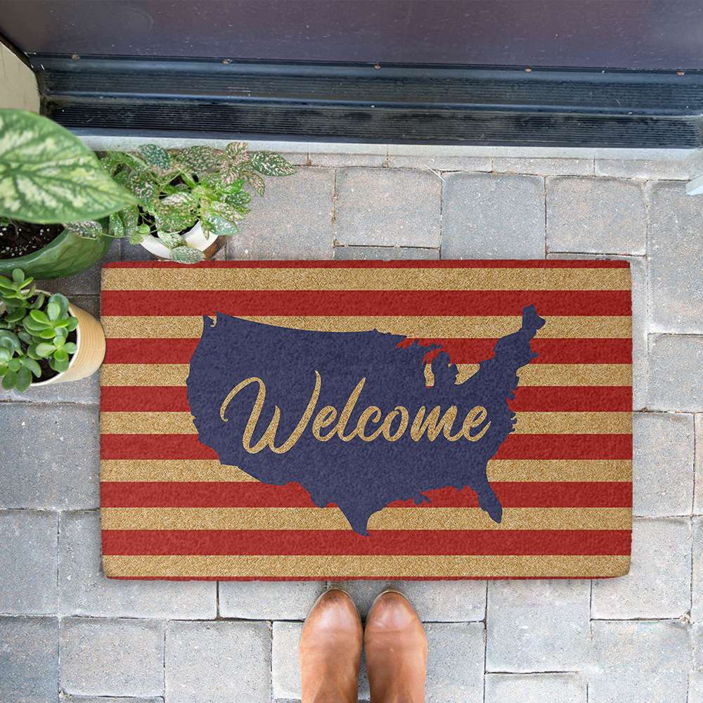 DM2806099 Welcome%2BAmerica%2BFlag%2BCoir%2BDoormat rviV7 DM2806099 Welcome%2BAmerica%2BFlag%2BCoir%2BDoormat rviV7